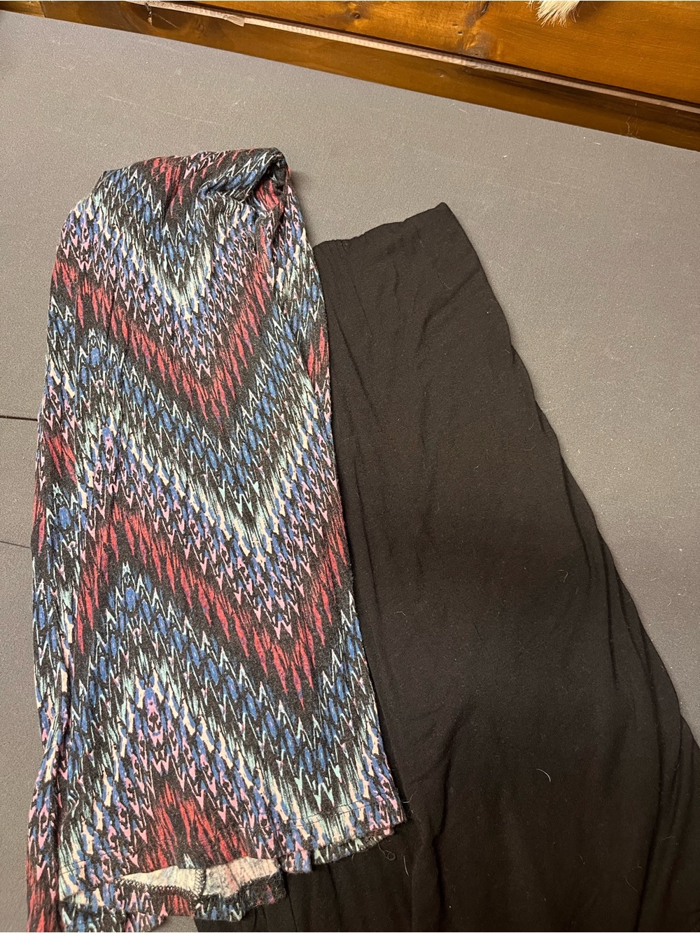 2 for 1 deal! Women’s Printed Maxi Skirt with Solid Black maxi skirt